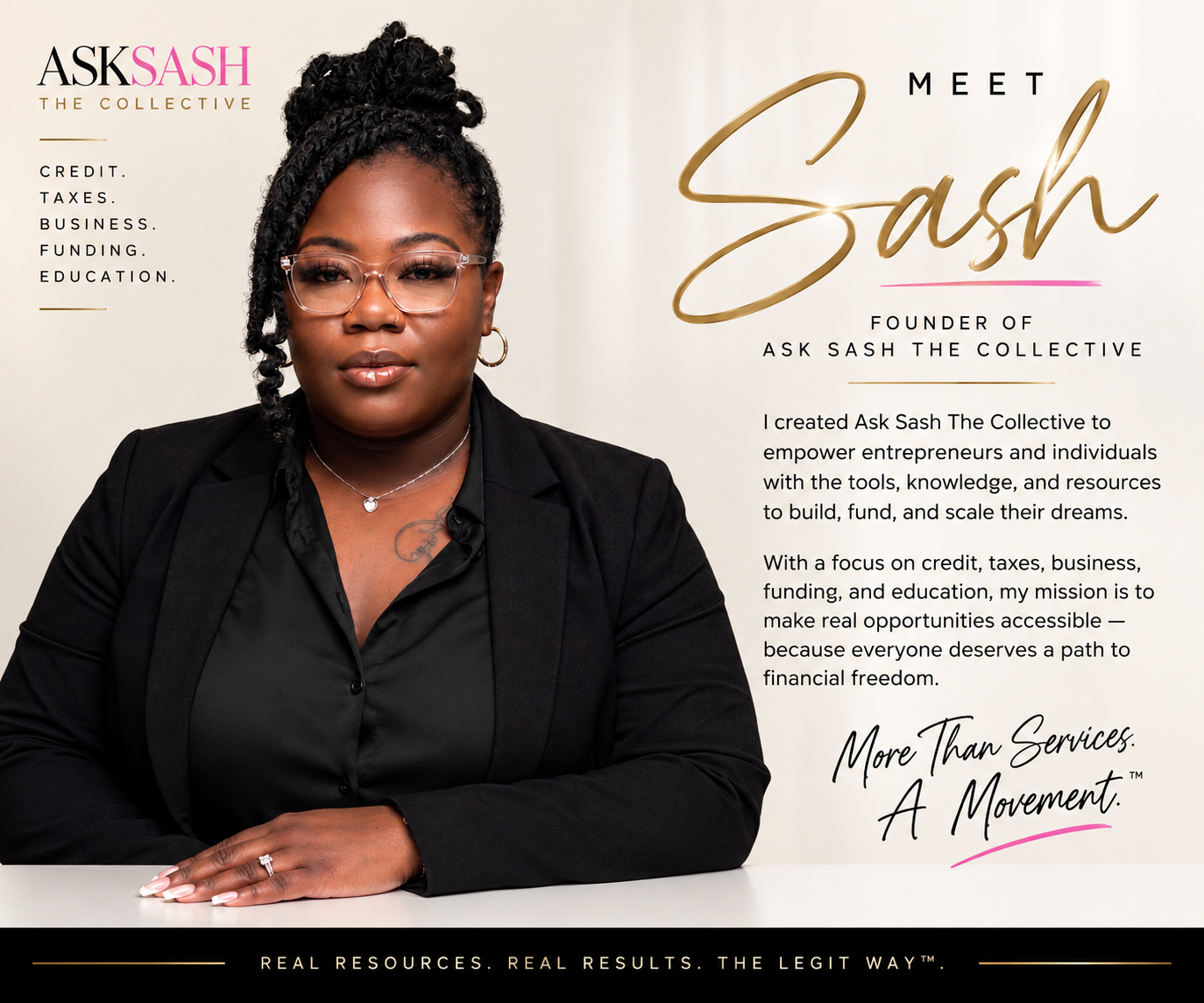 Sasha, Founder of Ask Sash The Collective